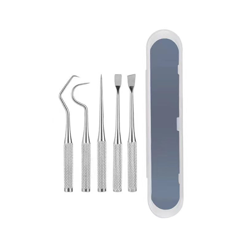 Stainless Steel Three-piece Portable Toothpick Dental Floss Makeup Accessories