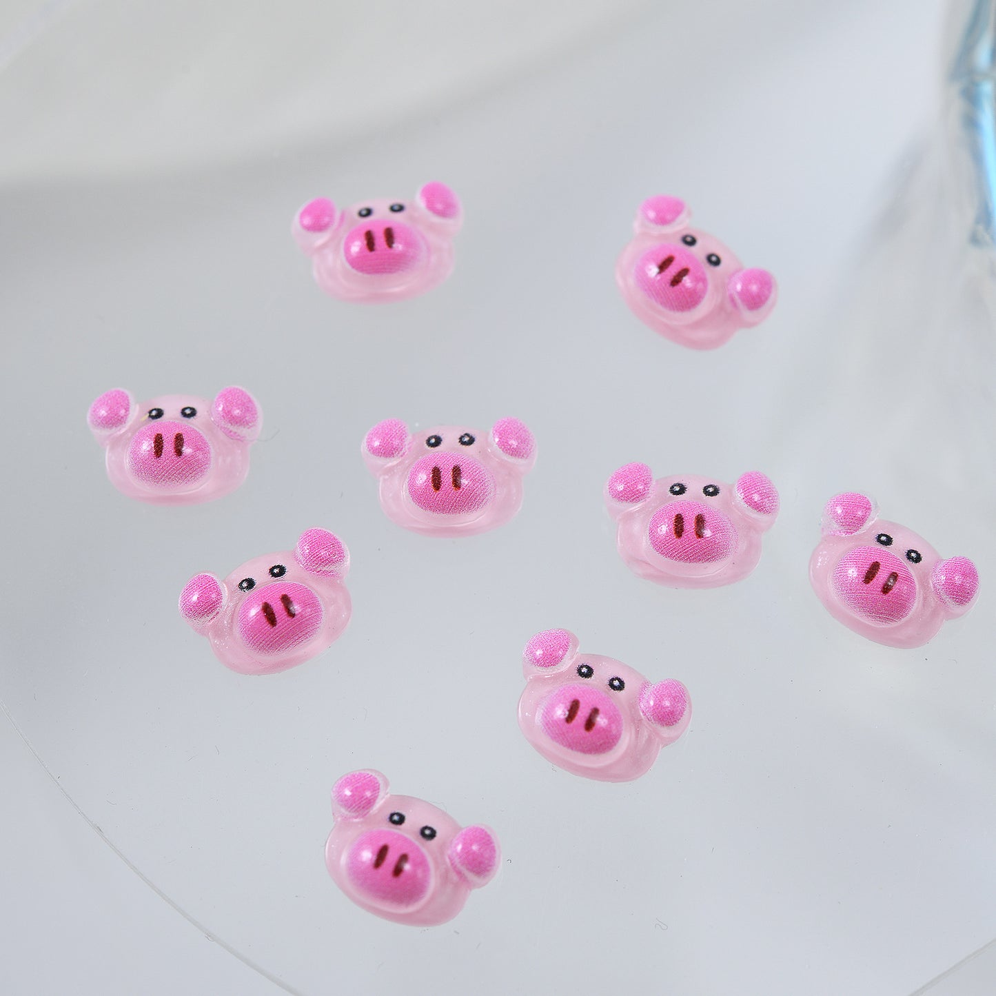 Pig Ornament Cute Cartoon Pink Mini Nail Care Nail Art