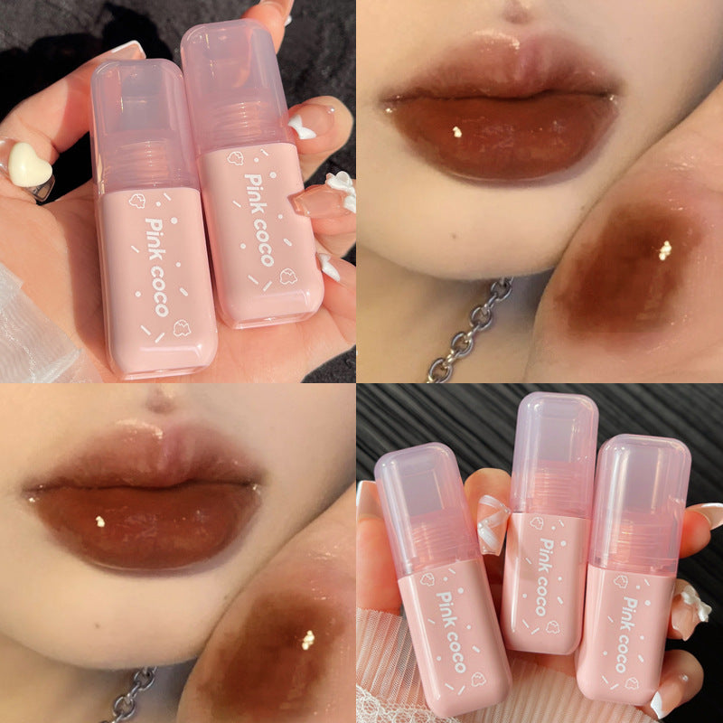 Brillants à lèvres blancs longue tenue Donut Mirror Lacquer