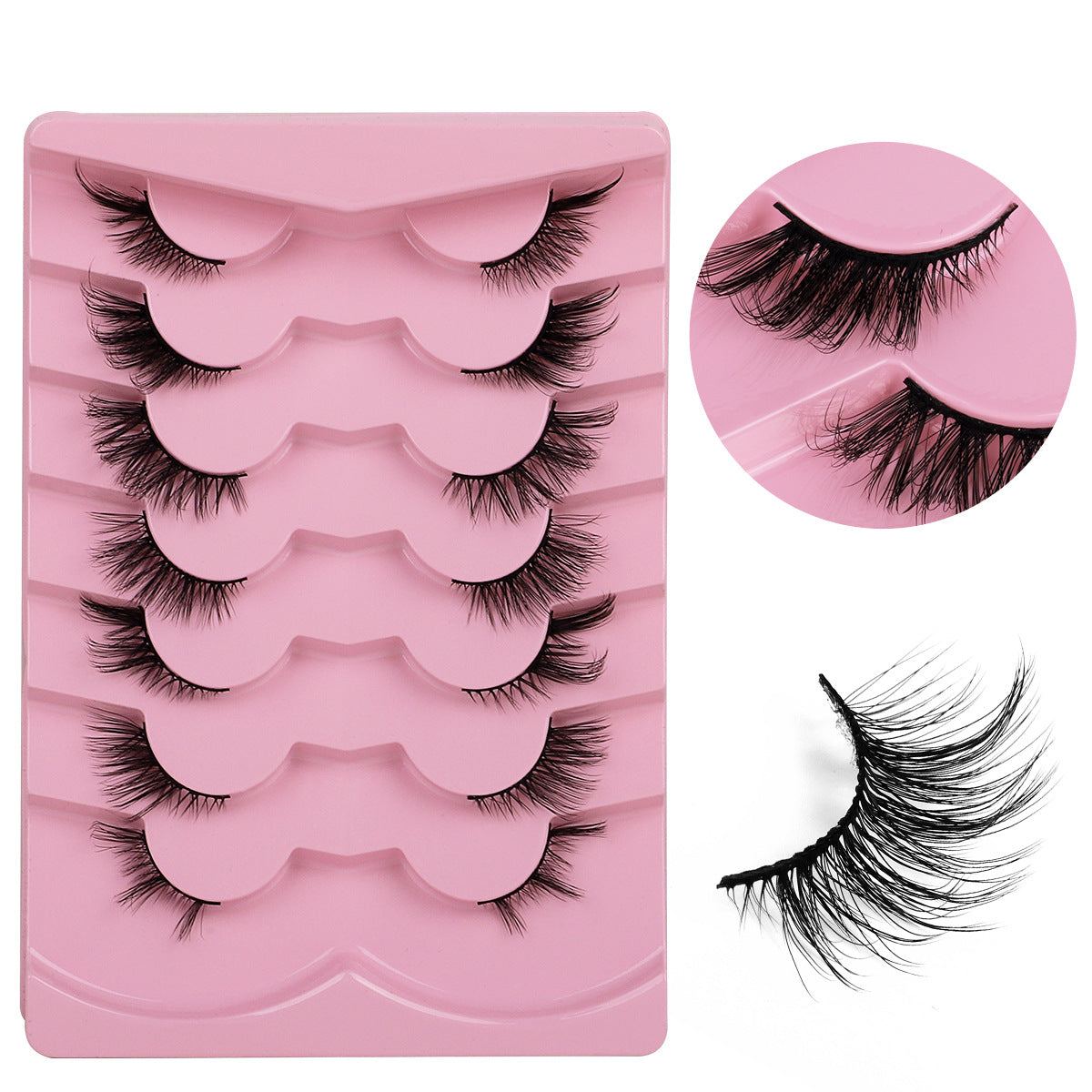 Curly Russian Eyelashes Fluffy Thick Three-dimensional False Lashes