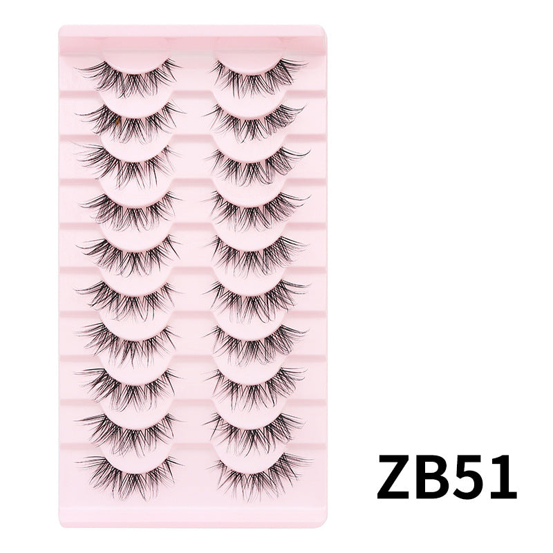 Pair Of Single Line Fish Thin Stem False Lashes