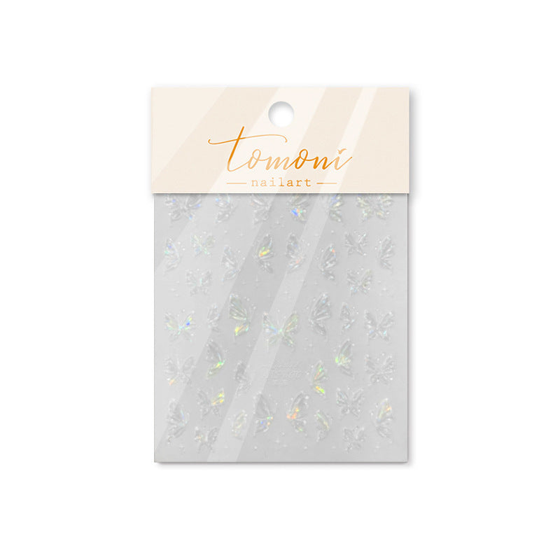 Elegant Jelly Free Cooperation Retro Butterfly Nail Stickers