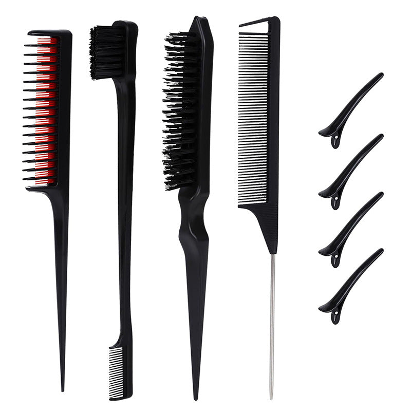 Brosse à poils et peignes à double tête pour sourcils avec pointe en acier