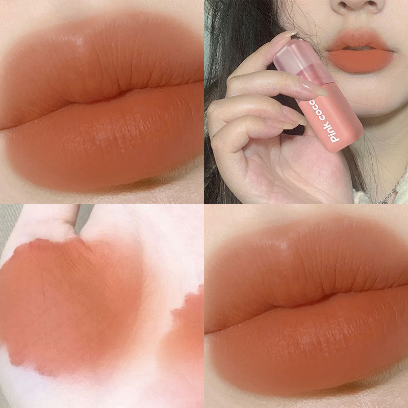 Pink Pier Lacquer Gentle Milk Tea Low Saturation Matte Lip Glosses