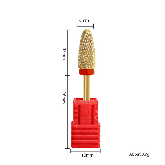 Ensemble d'outils à ongles électriques à tête de meulage Single Corn Gold