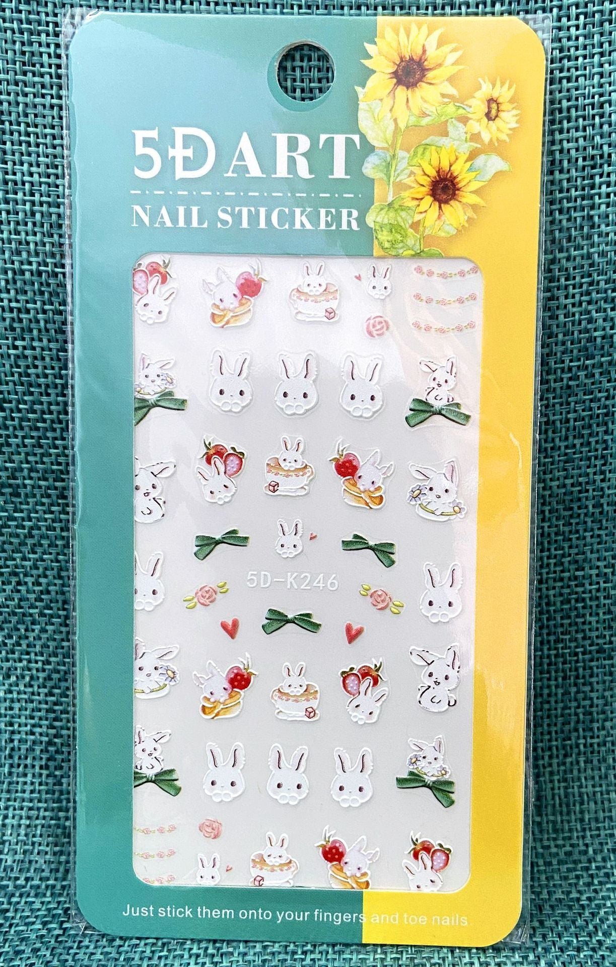 Relief Halloween Beauty Applique Gold Powder Nail Stickers