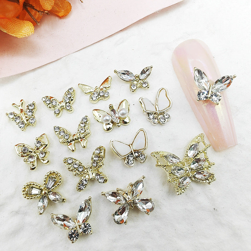 Super Flash Diamond Decorations Bow Gentle Nail Care Nail Art