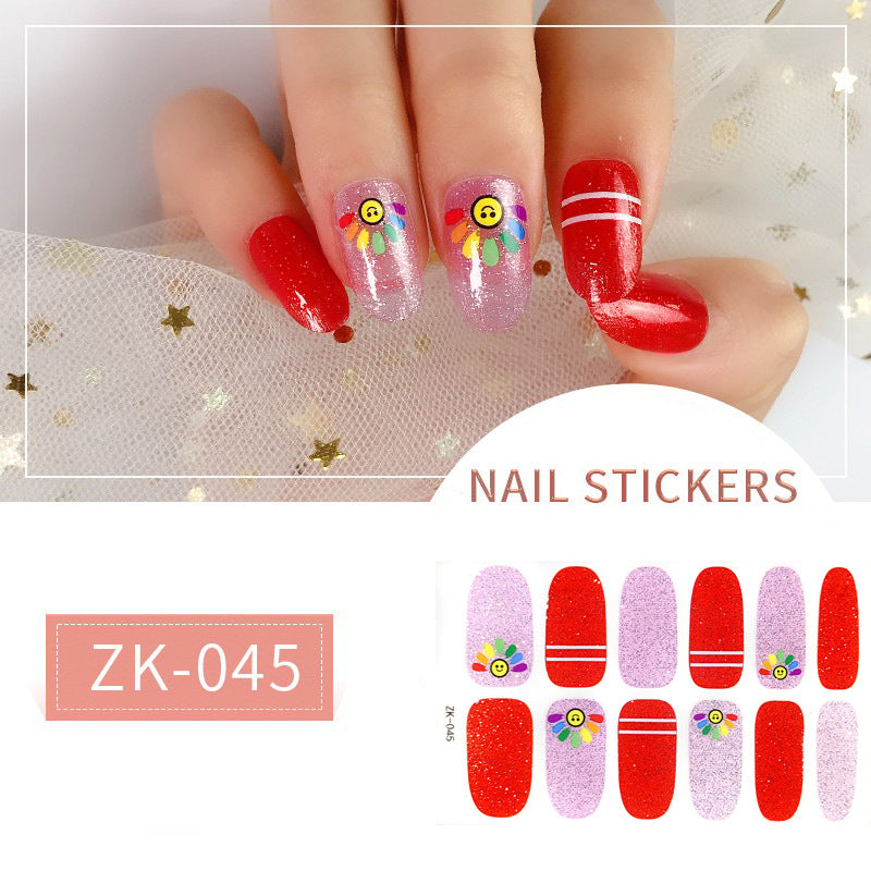 Finger Full Oil Film Manicure Implement Nail Stickers