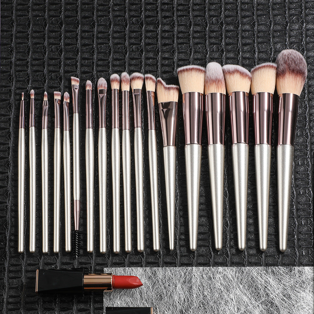 Champagne Gold Brush Suit No Beauty Makeup Brushes Accessories