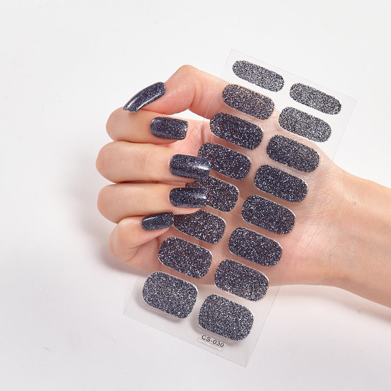 Full Solid Color Small Simple Film Nail Stickers