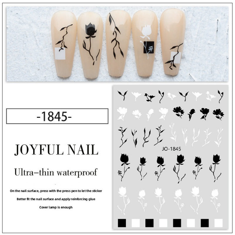 Small Flower Rose Little Daisy Camellia Nail Stickers