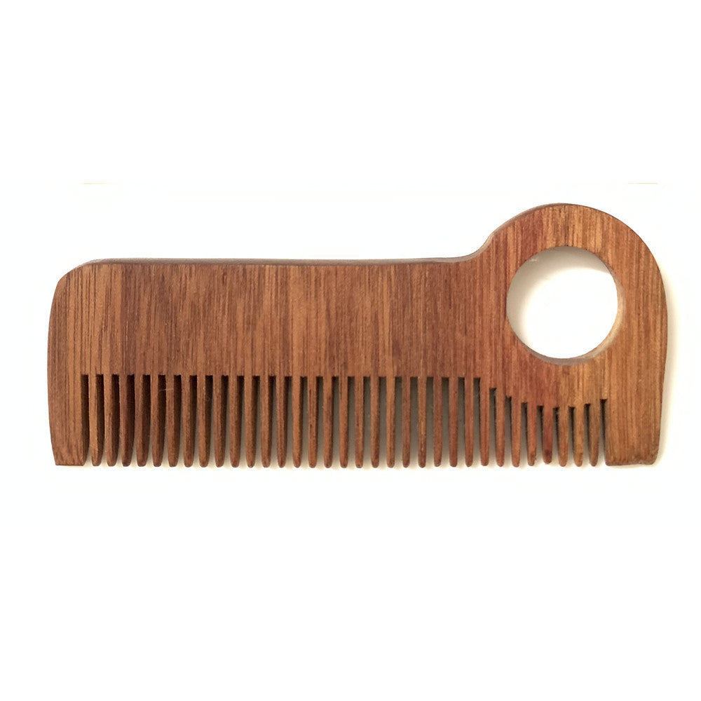 Brosses à cheveux et peignes en bois pour hommes avec étui en cuir