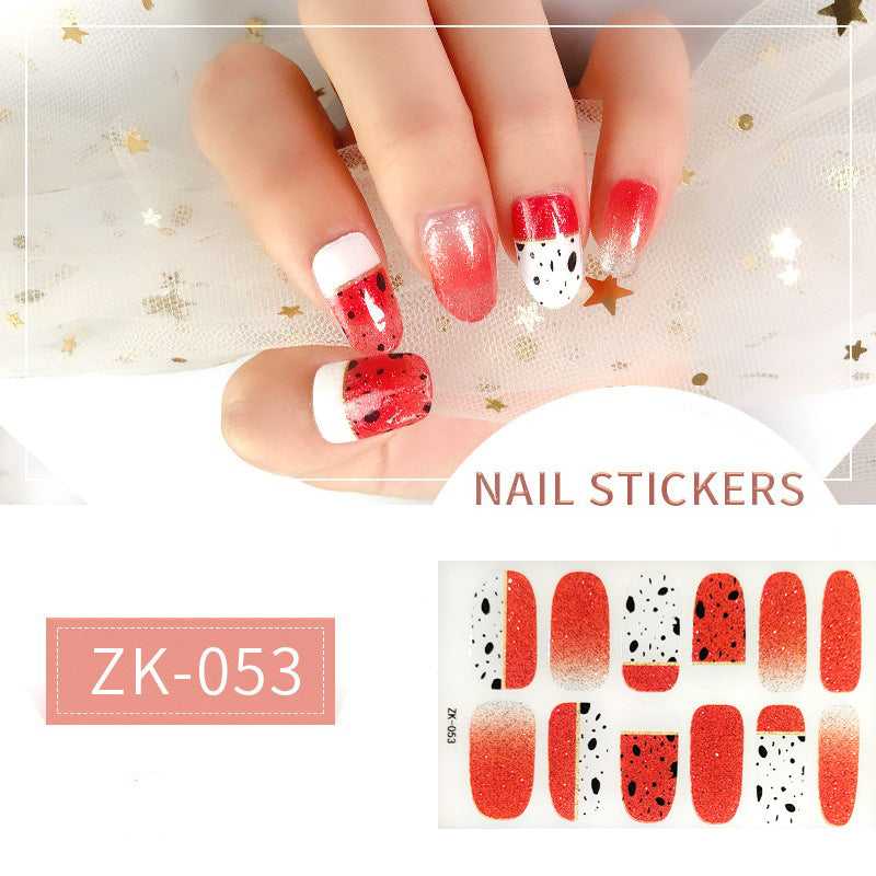 Finger Full Oil Film Manicure Implement Nail Stickers