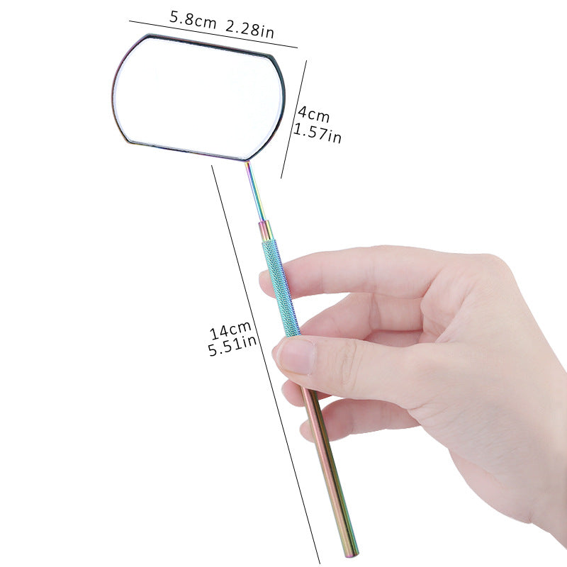 Grafting Eyelash Check Mirror Rectangular Lens Makeup Accessories