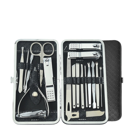 Ensemble d'outils de manucure et de beauté pour ongles en acier inoxydable