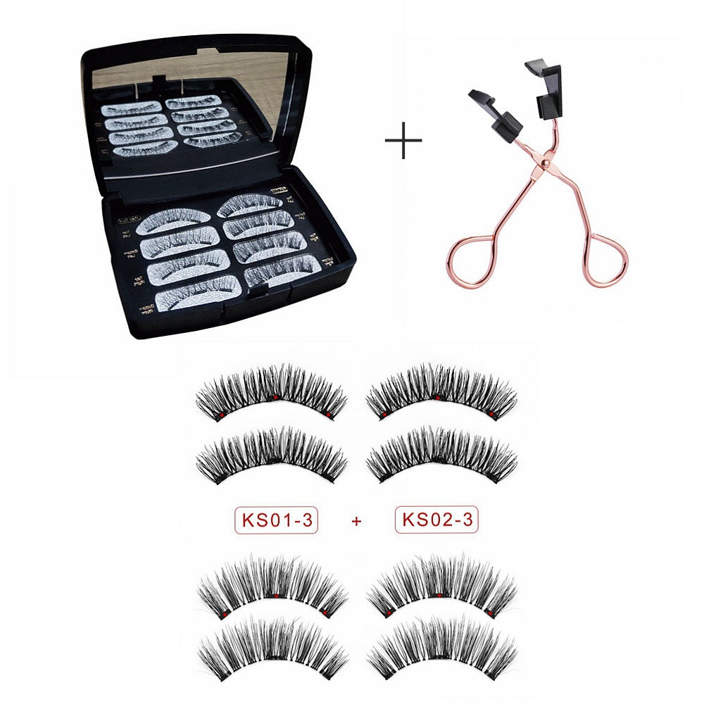 Magnetic Eyelashes With Mirror Magnet Natural False Lashes