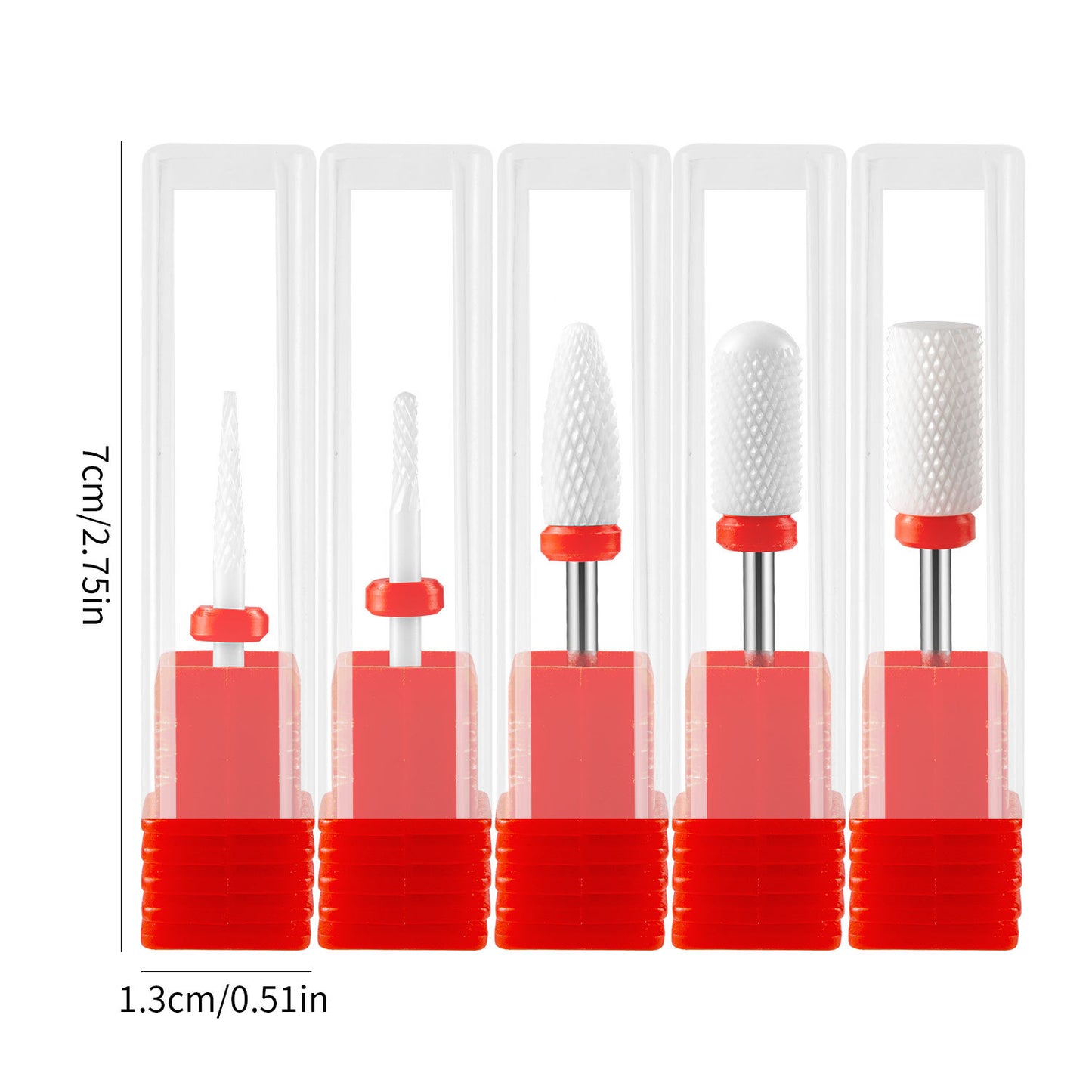 Ensemble d'outils de manucure pour ongles avec tête de meulage en céramique pour éliminer les peaux mortes