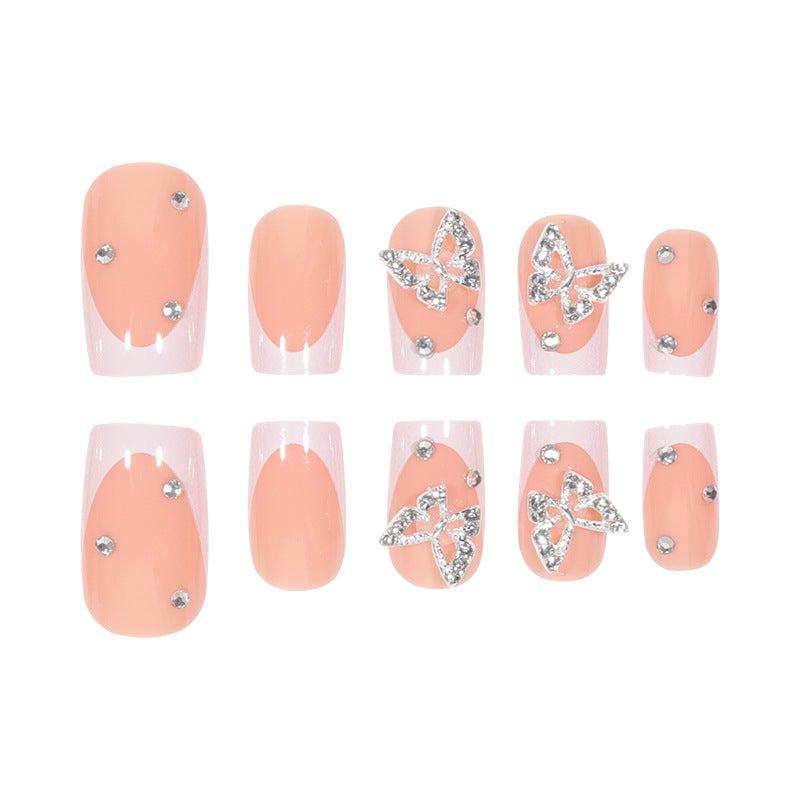 Manucure française Pure Desire Butterfly Nail Art amovible