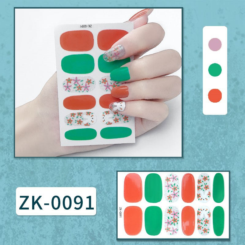 Finger Full Oil Film Manicure Implement Nail Stickers