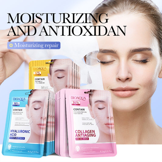 Masque Anglais Acide Hyaluronique Collagène Hydratant Soin Visage