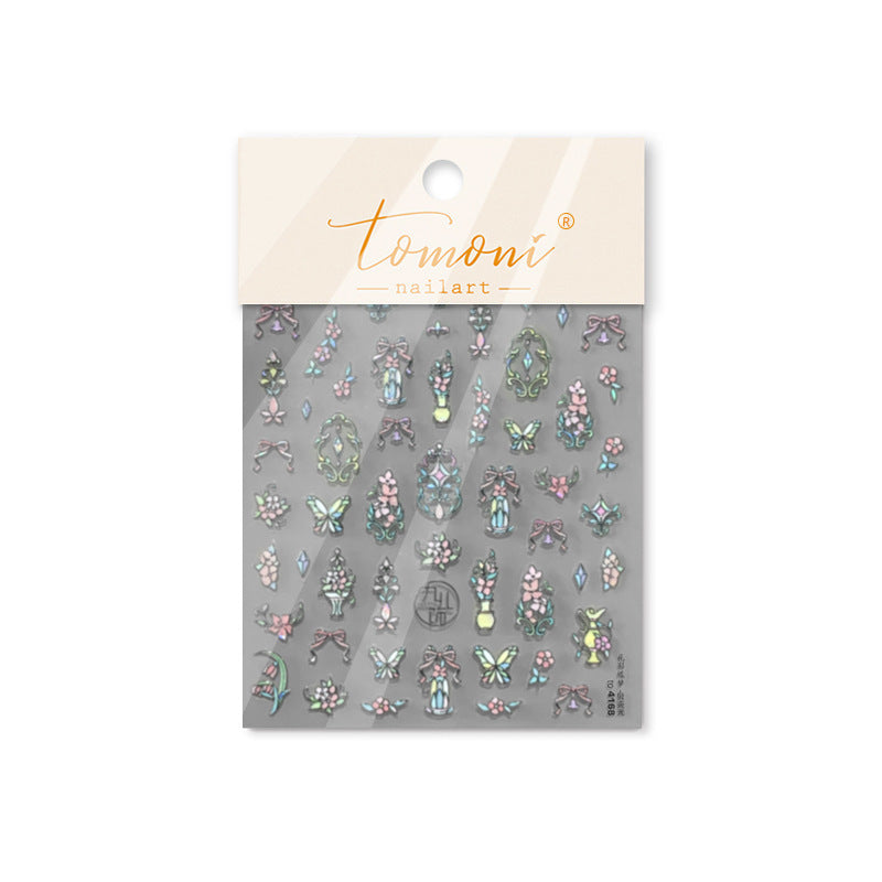 Shell Light Retro Phone Case Rococo Nail Stickers