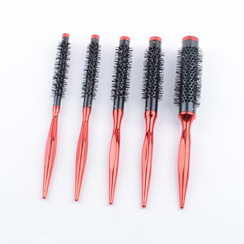 Aluminum Tube Rolling Saloon Dedicated Straight Roll Shape Hair Brushes & Combs