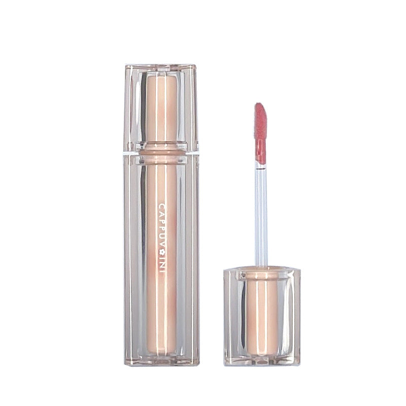 Gloss à lèvres en forme de triangle, laque, eau, lumière, gelée de verre