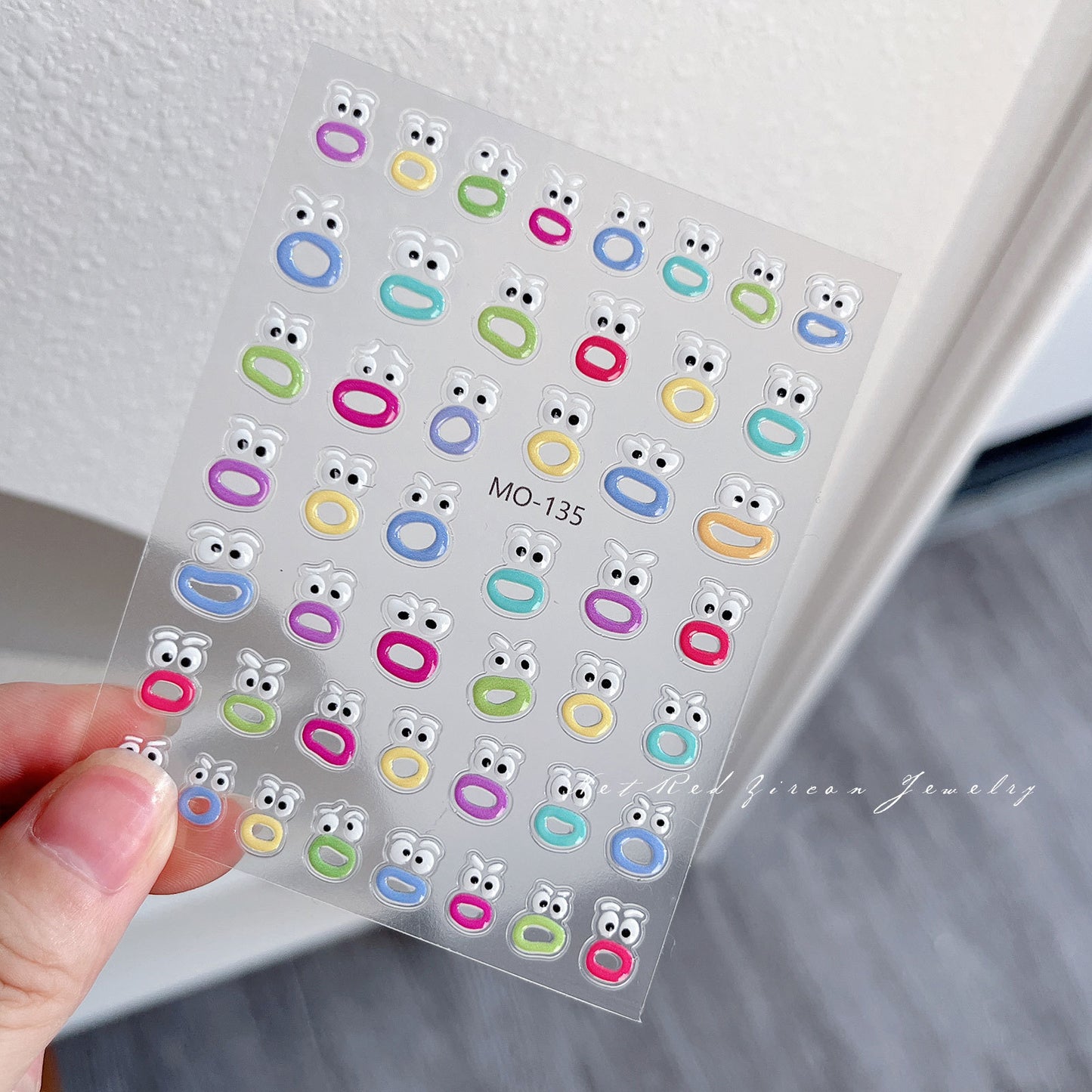 Mouth Enhancement Cartoon Cute Iti Style Nail Stickers