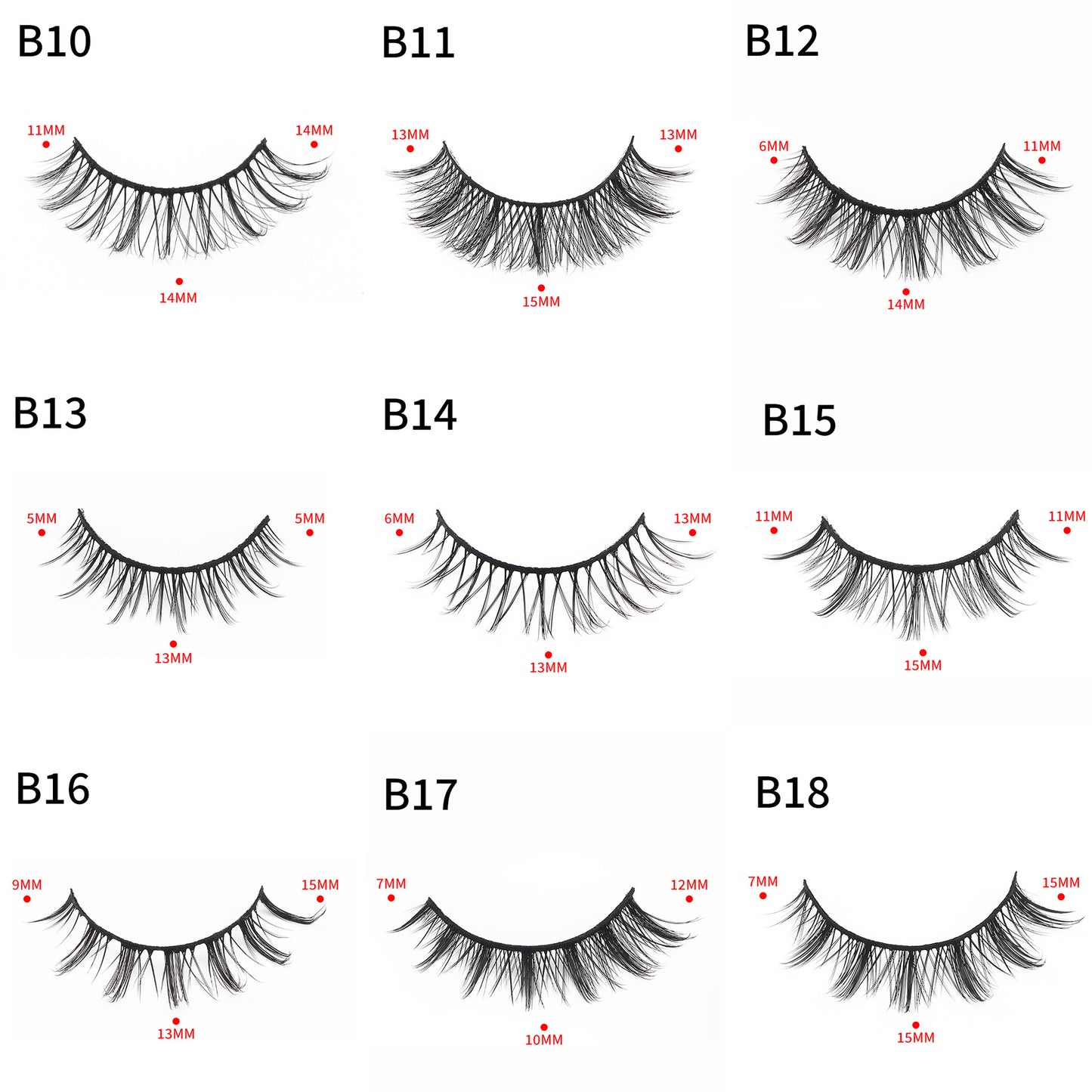 Of Little Devil Eyelashes Natural Hard False Lashes