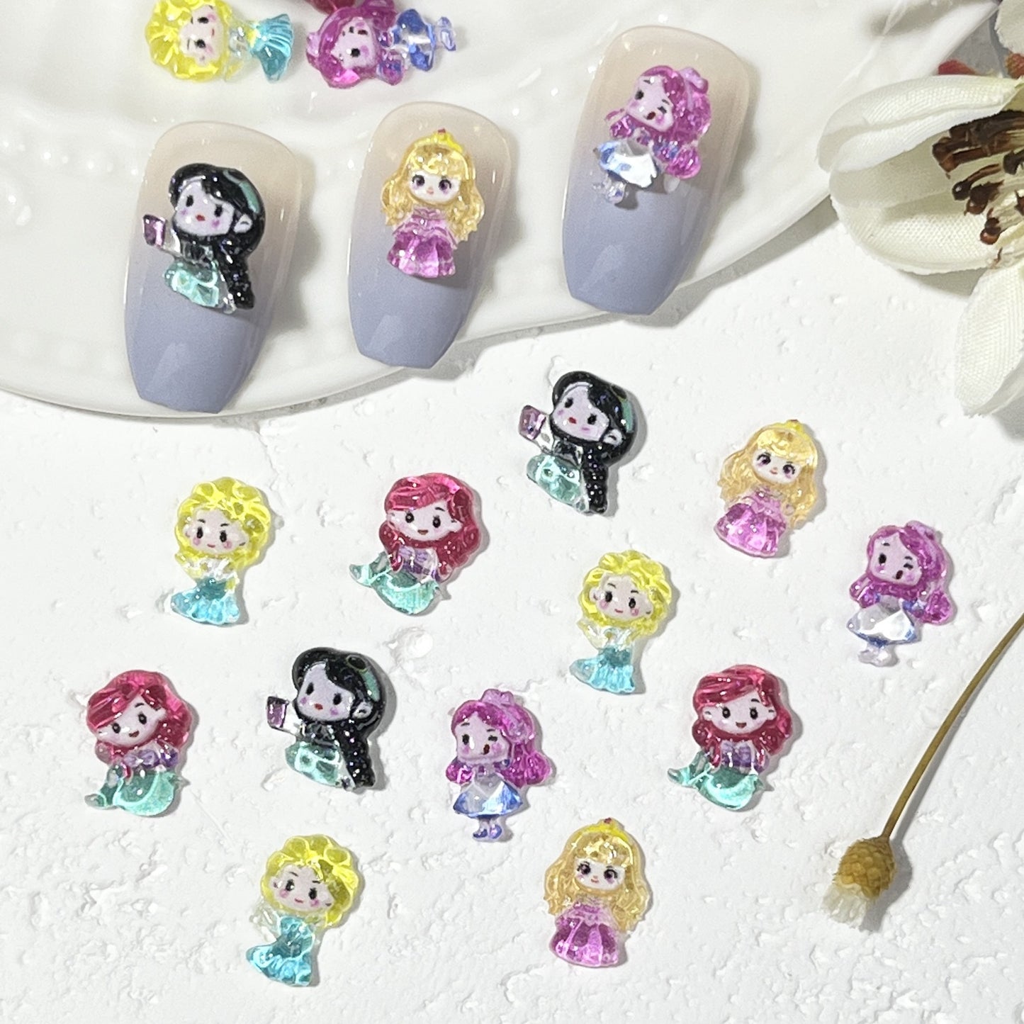 Icy Cute Princess Elsa Resin Hairpin Nail Care Nail Art