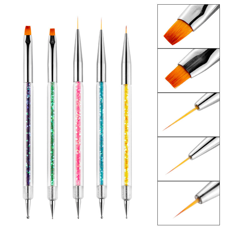 Painted Diamond Pen Rhinestone Holder Color Nail Tool Set