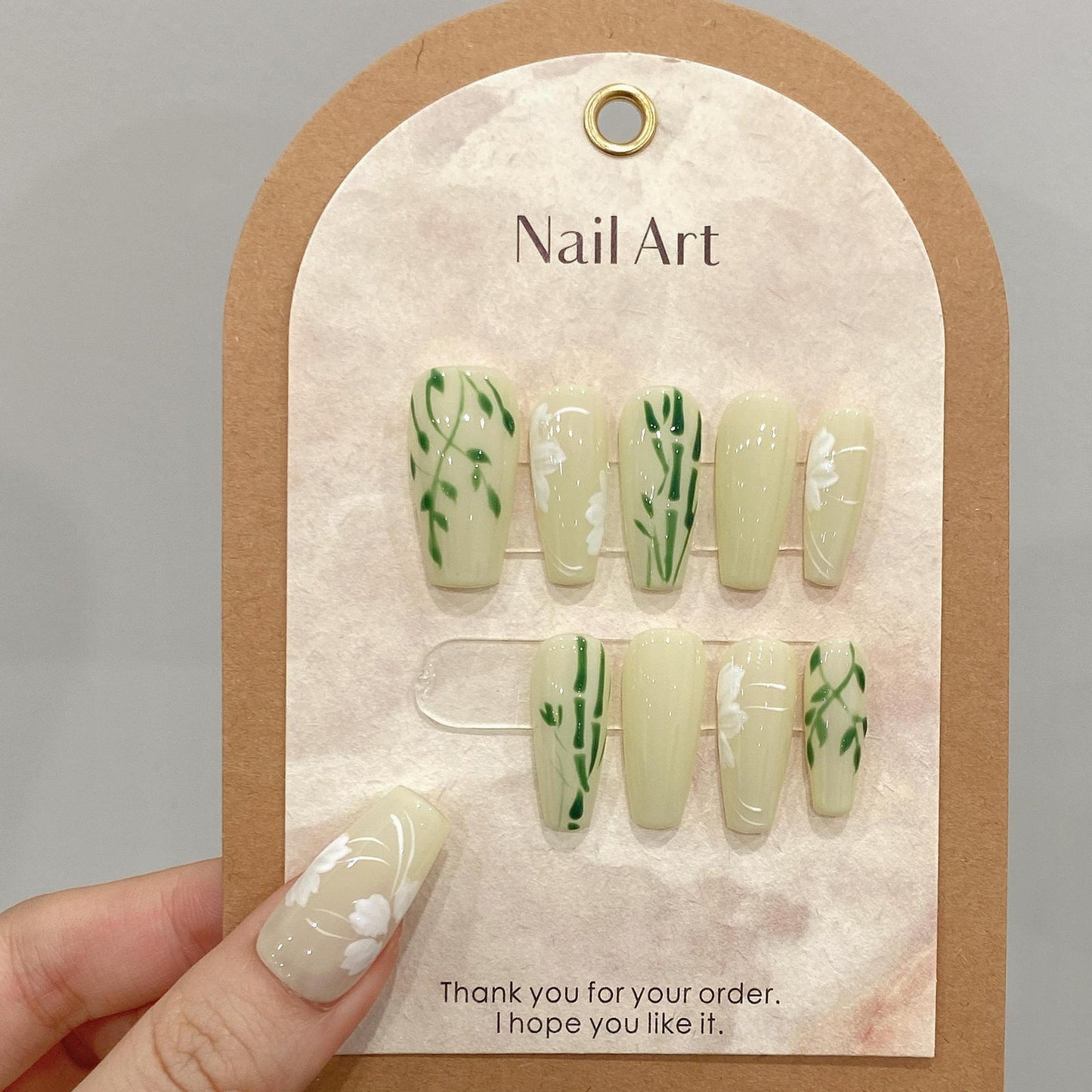 Series Beauty Handmade Wear Fake Patch Nail Stickers