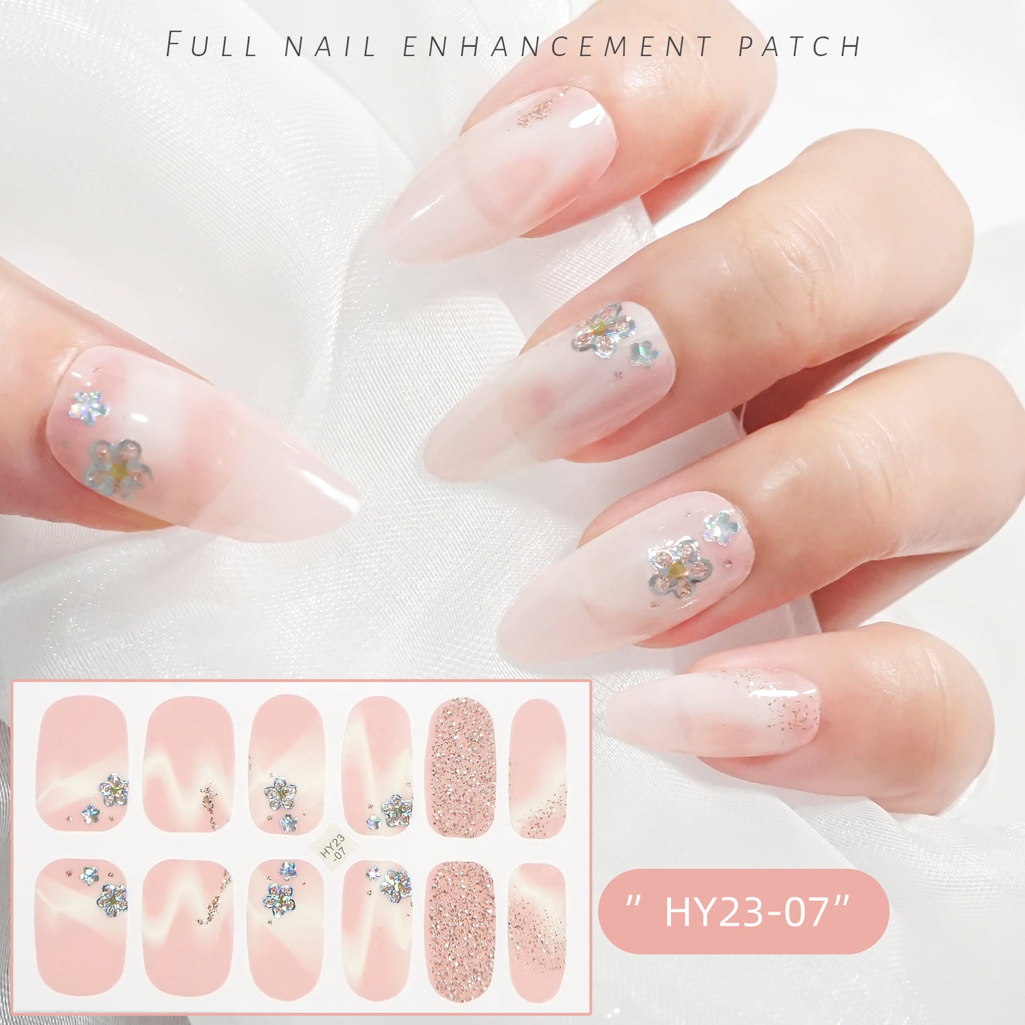 Applique Paper Waterproof Flower Love Gel Nail Stickers