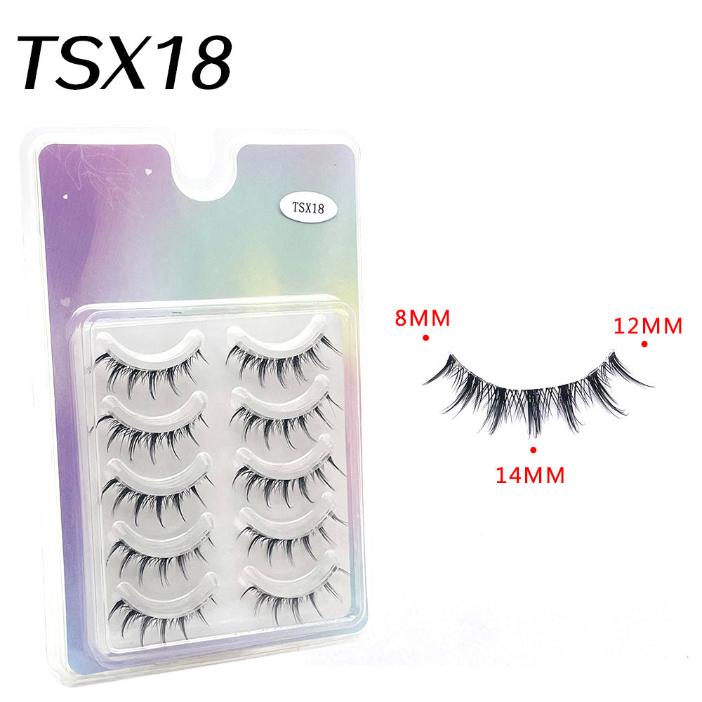 Thai Sheer Root Eyelashes Messy Simulation False Lashes