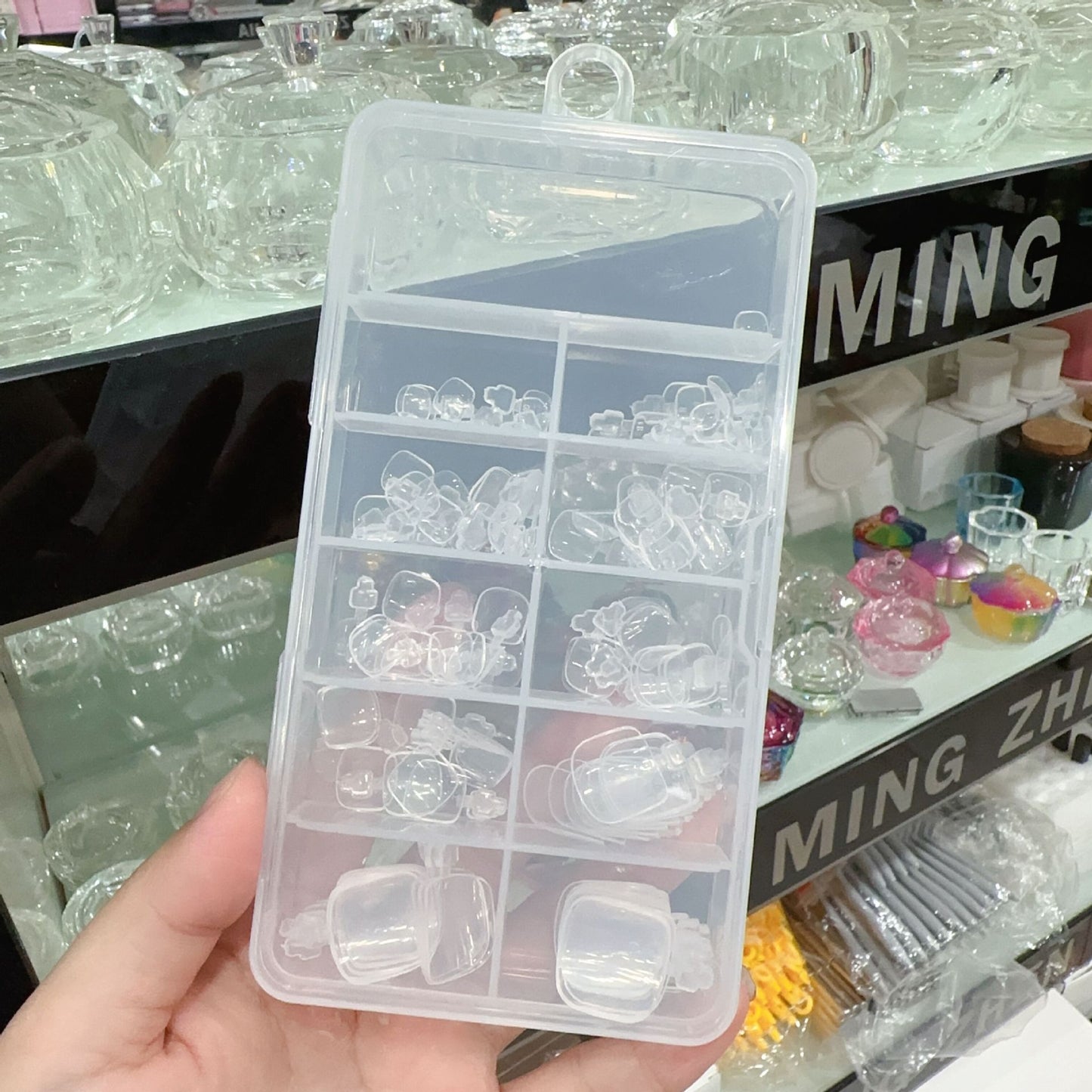 Patch Transparent Foot Tip Pieces Boxed Nail Art