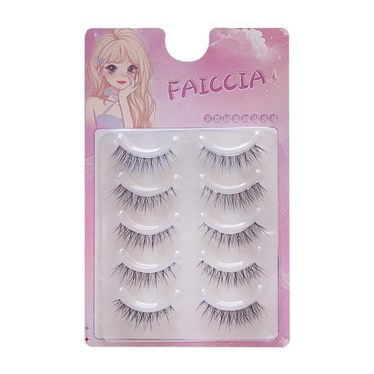 Fishtail Eyelashes Natural Simulation Thin Sheer Root False Lashes