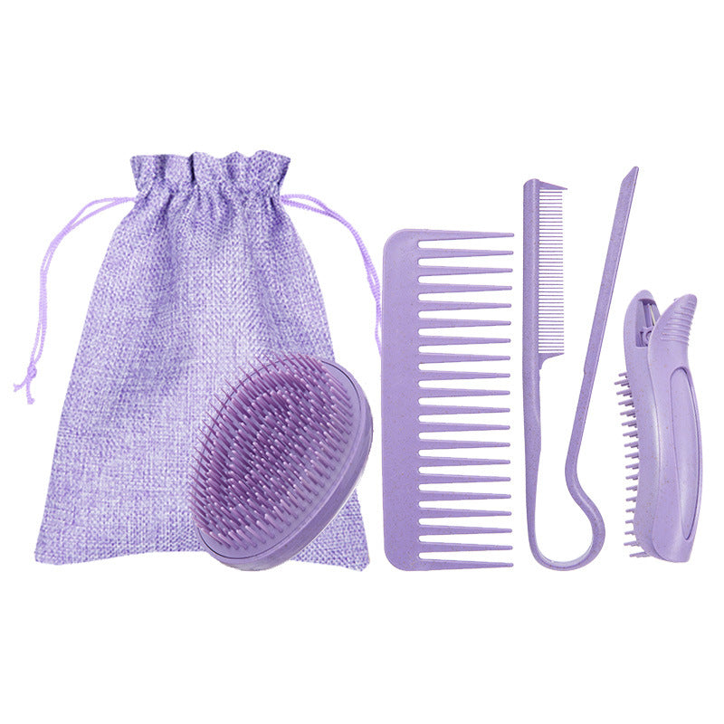 Brosse à cheveux en plastique, lissante, portable, style ménager, brosses et peignes