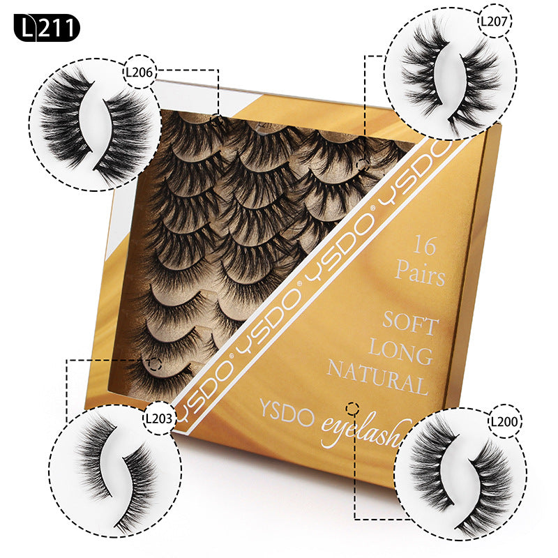 Exaggerated Assortment Pack For Natural Thick False Lashes