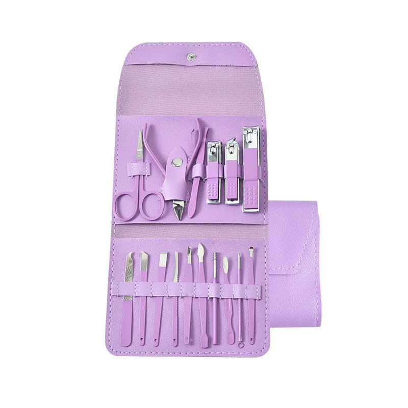 Trousse de manucure pliable pour ciseaux, coupe-ongles, ensemble d'outils pour ongles