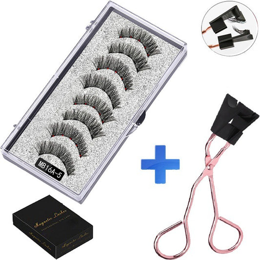 Series Magnetic Eyelashes Natural Simulation Curling False Lashes