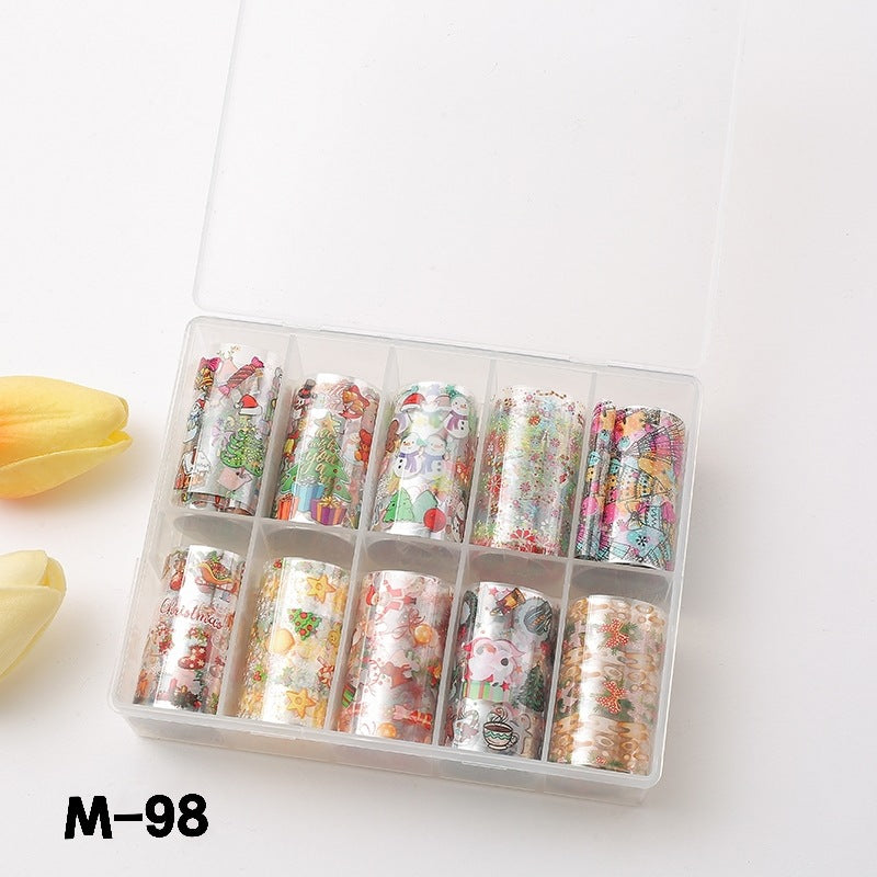 Suit Flower Marble Blooming Snake Pattern Nail Stickers