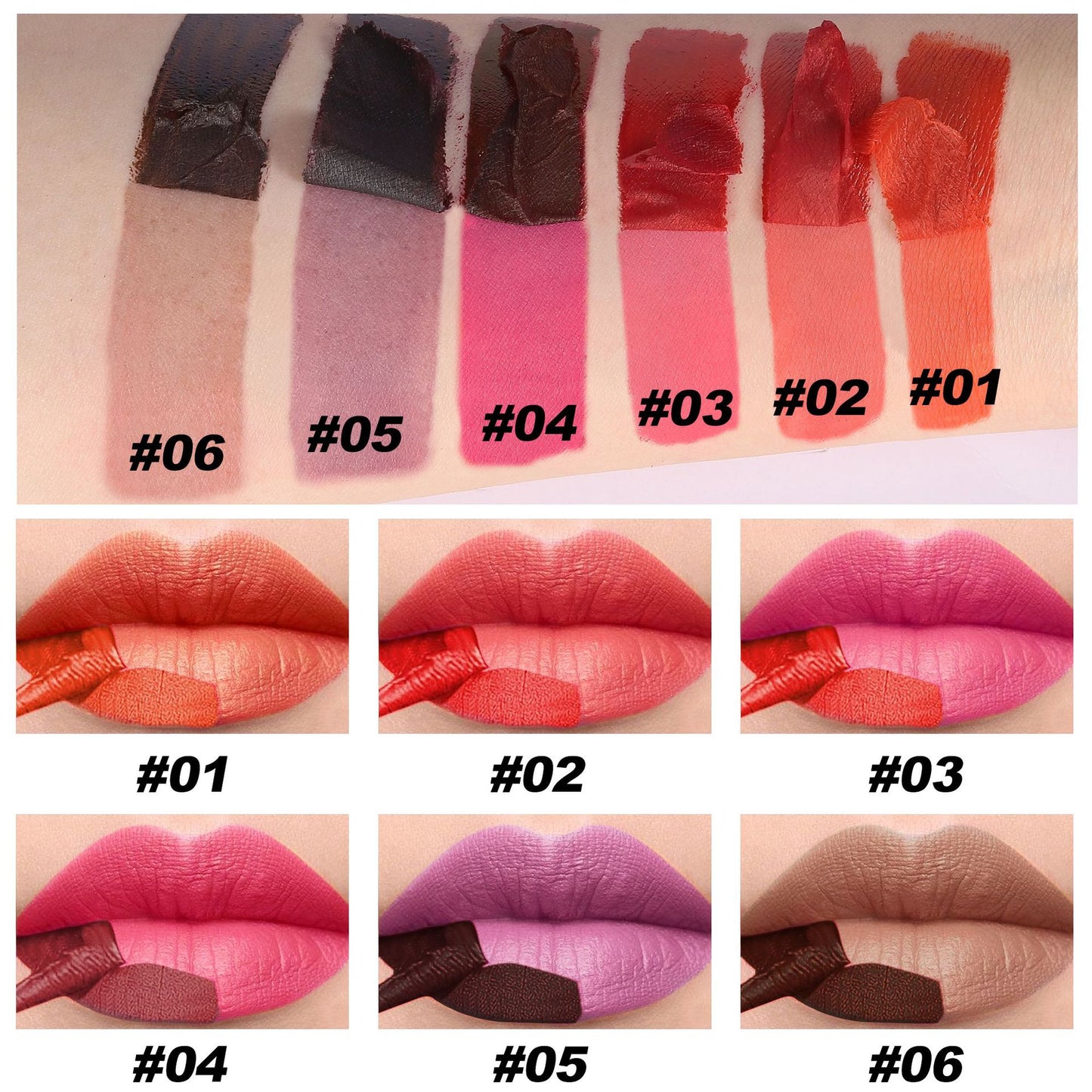 Tear Pull Gloss Matte Glaze Long Lip Glosses