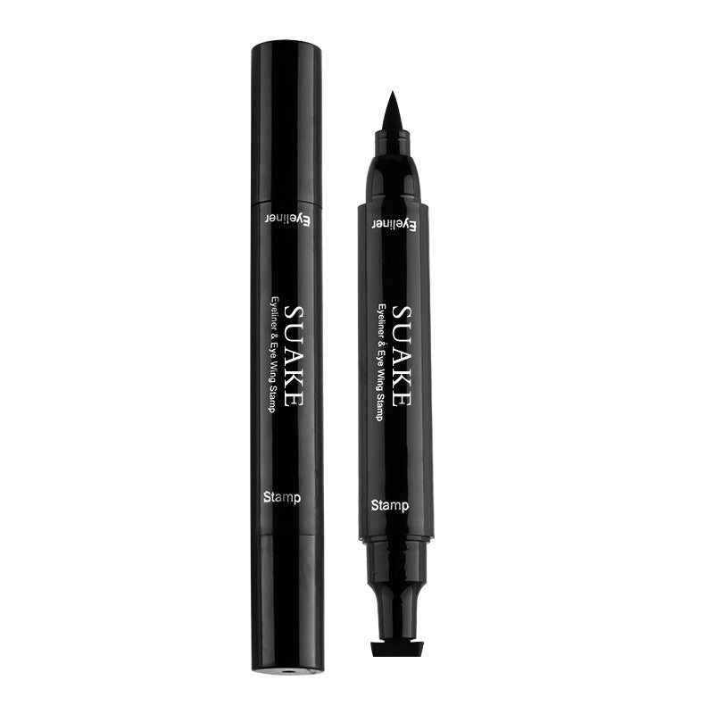 Women's Seal Double-headed Embellishment Waterproof Not Easy Eyeliner