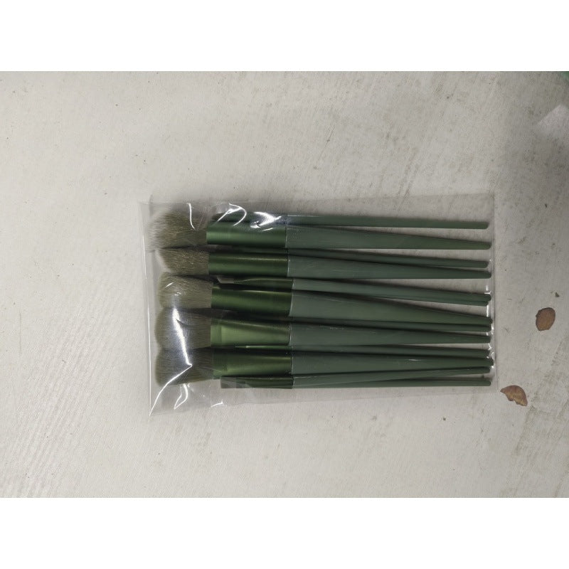 Suit Milk Tea Color Green Beauty Makeup Brushes Accessories