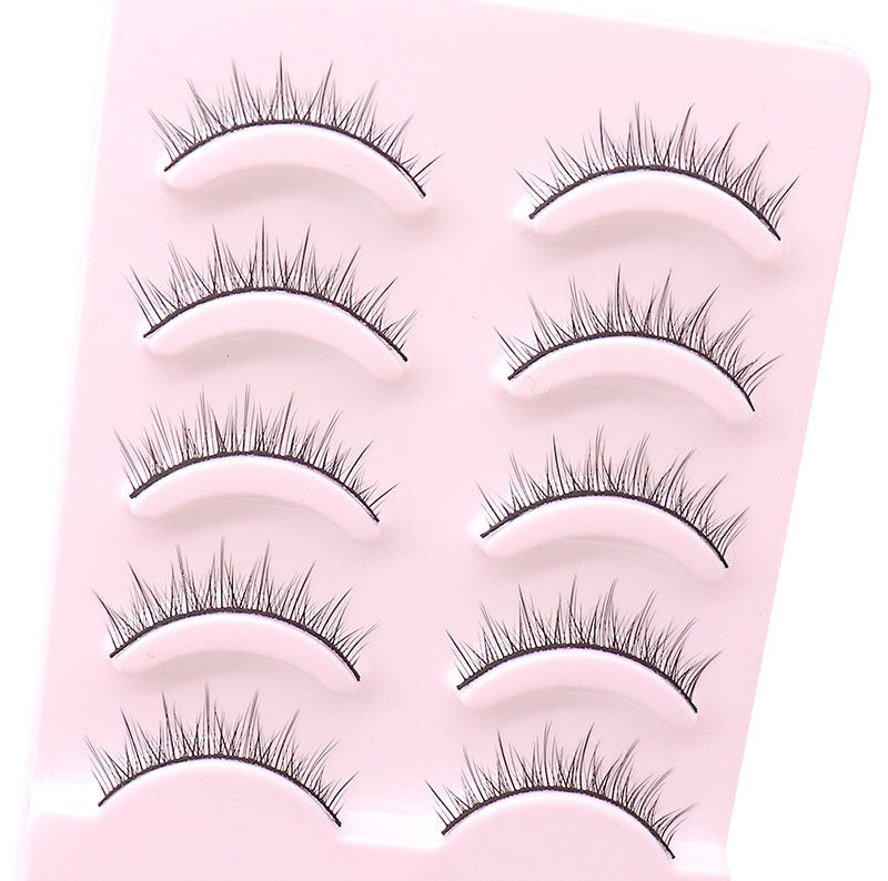 Women's Hard Stem Eyelash Team Fairy Daily No Nude False Lashes