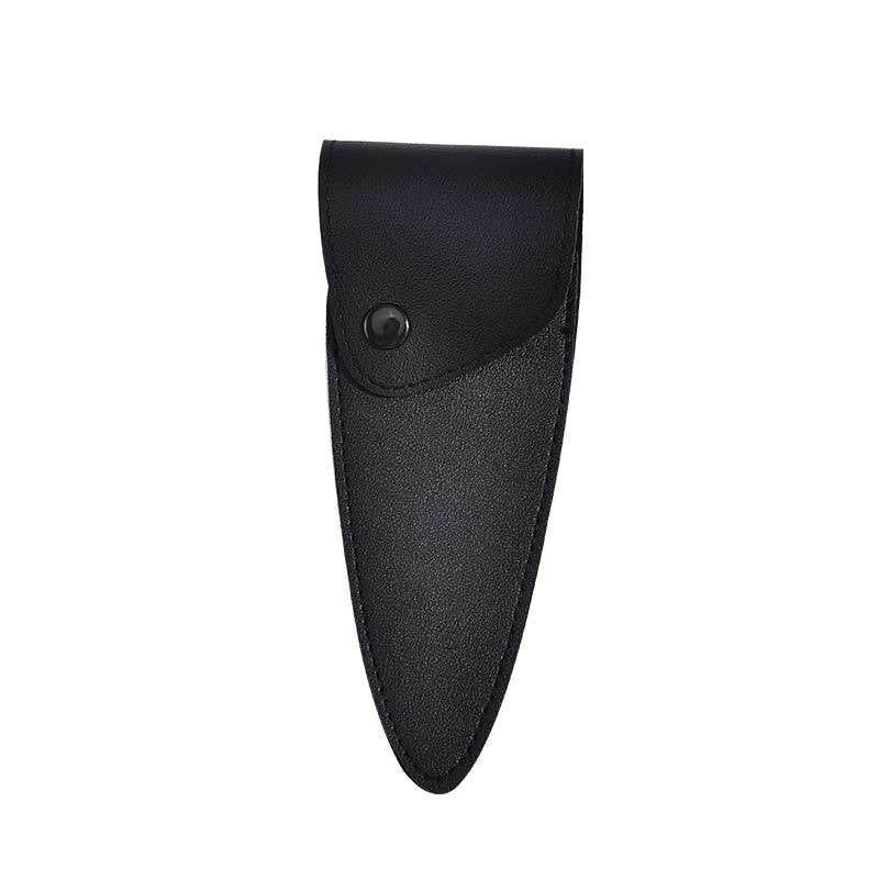 Leather Sheath Portable Eyebrow Protective Cover Cutting Makeup Accessories