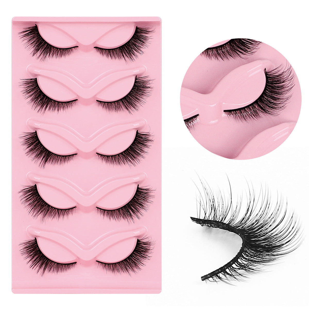 Curly Russian Eyelashes Fluffy Thick Three-dimensional False Lashes