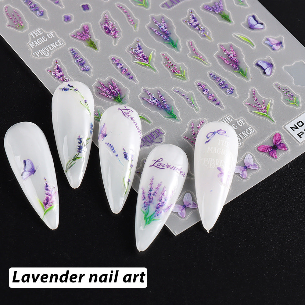 Autocollants pour ongles de la série Fleurs à pétales blancs de camomille