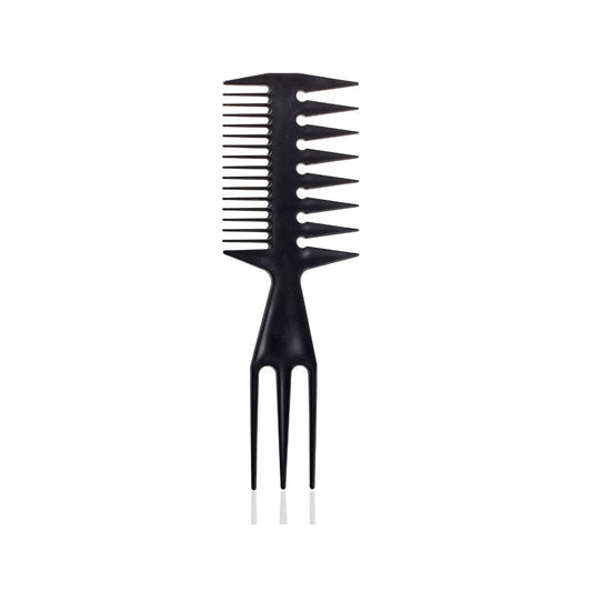 Brosses et peignes à cheveux en plastique noir pour hommes pour salon de coiffure