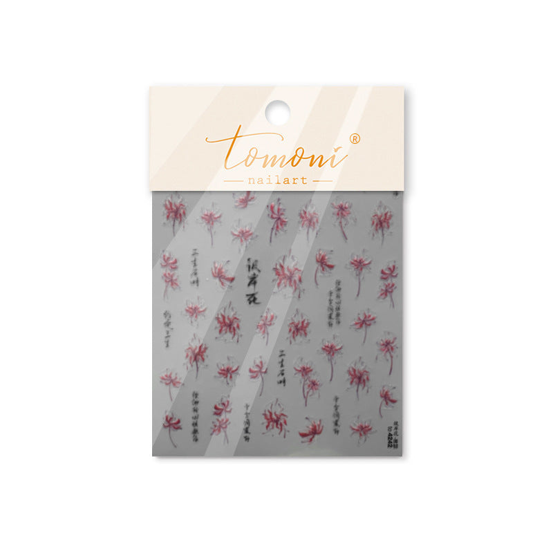 Thin Tough Stationery Batches Of Ornament Nail Stickers